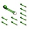 Tie 4 Safe 2" x 10' Lasso Strap w/ D Ring Auto Tie Down Wheel Lift Tow Truck Trailer Green, 10PK TWS21-510-W27-GR-C-10 - alternate 1